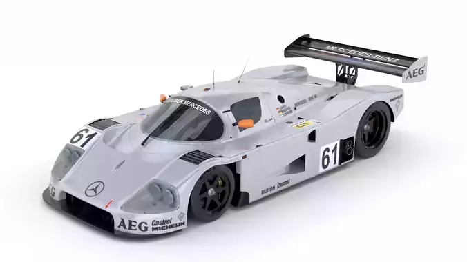 Mercedes C9 1989 Le Mans Winner 3D Model