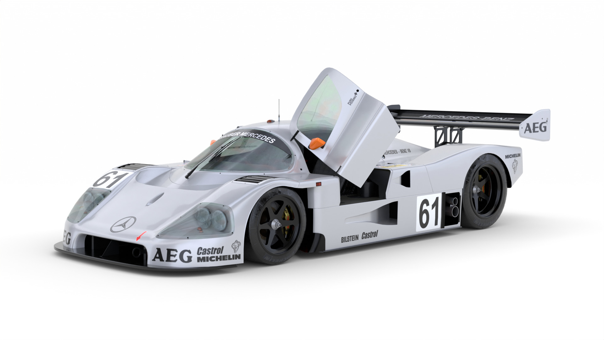 Mercedes C9 1989 Le Mans Winner 3D Model 3D model_8