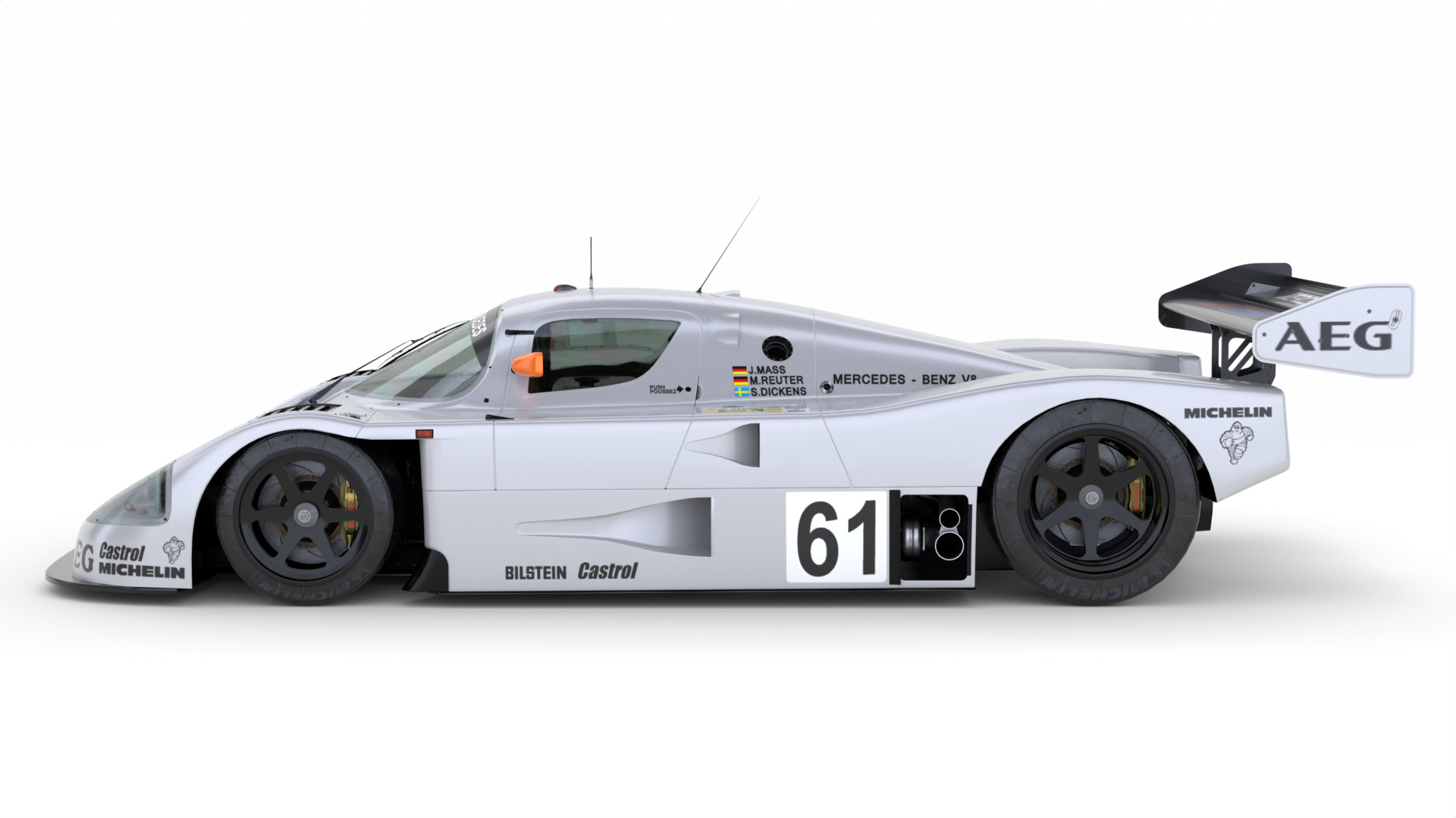 Mercedes C9 1989 Le Mans Winner 3D Model 3D model_3
