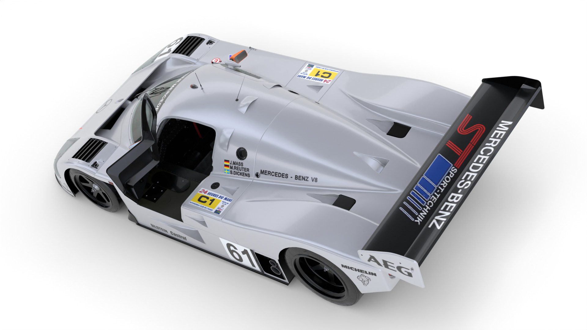 Mercedes C9 1989 Le Mans Winner 3D Model 3D model_15