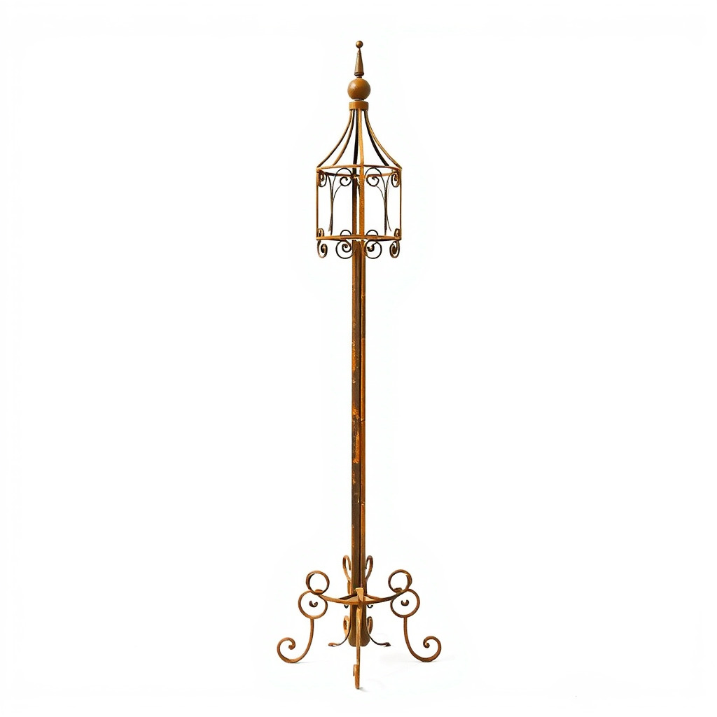 Vintage Iron Lamp Post Model Pack for Architectural Design Low-poly 3D model_3