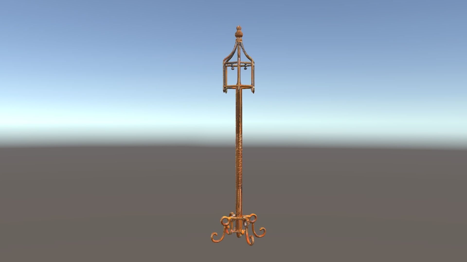 Vintage Iron Lamp Post Model Pack for Architectural Design Low-poly 3D model_35