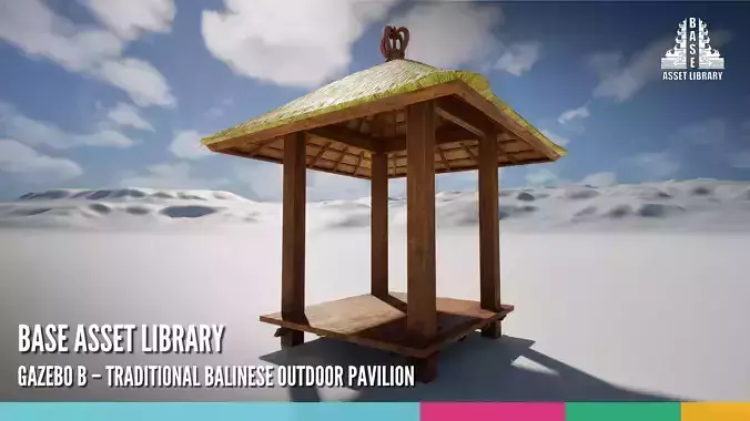 Gazebo B Traditional Balinese Outdoor Pavilion