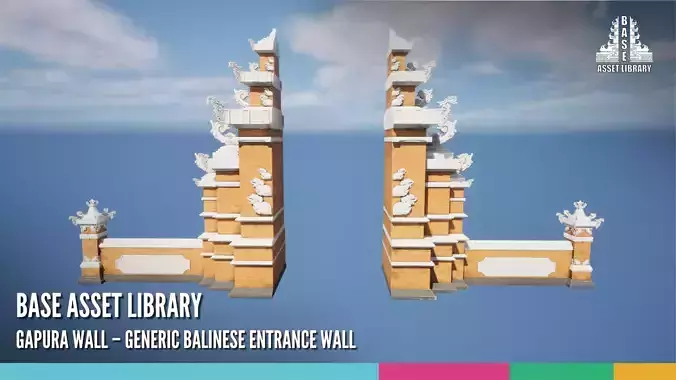 Gapura Wall Generic Balinese Entrance Wall