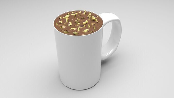 Hot Chocolate With Pistachios 3D model