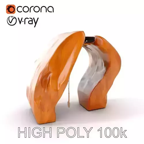 Natural Stone Waterfall Sculpture Model Pack