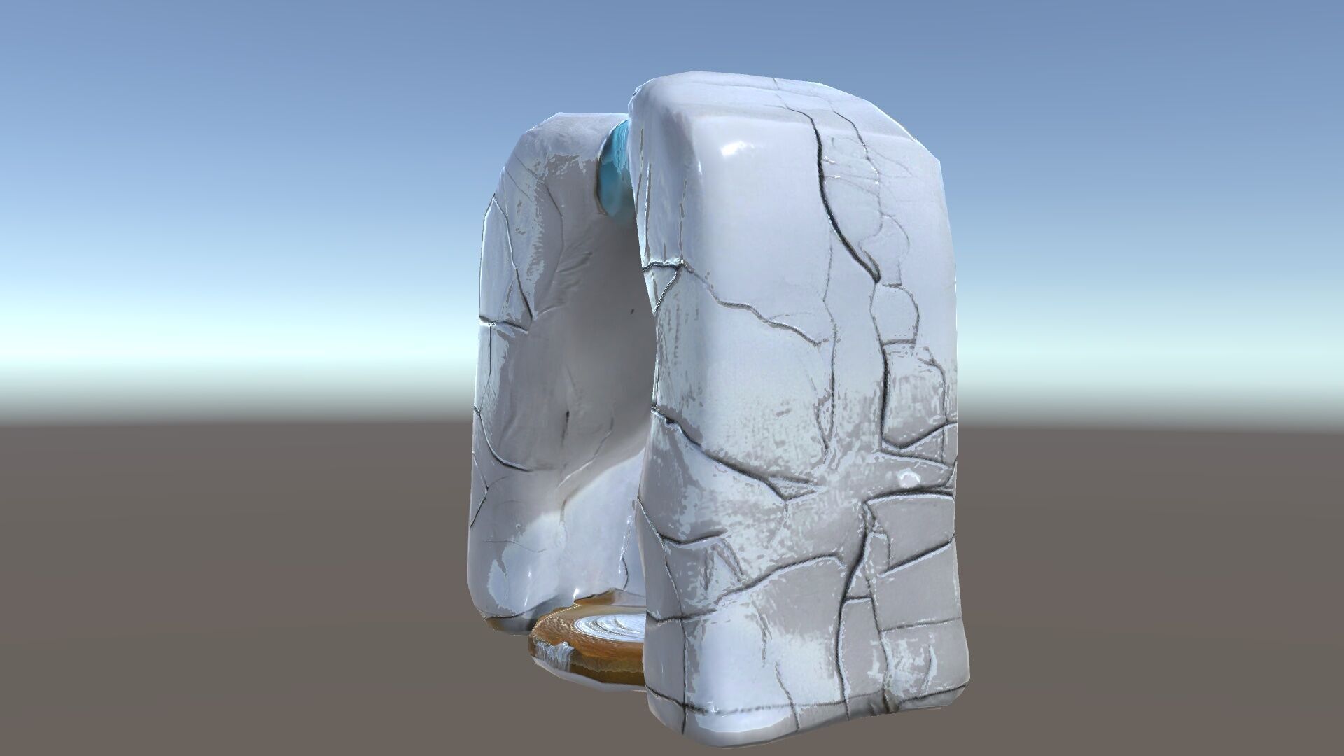 Natural Stone Arch Waterfall Model Pack Low-poly 3D model_35