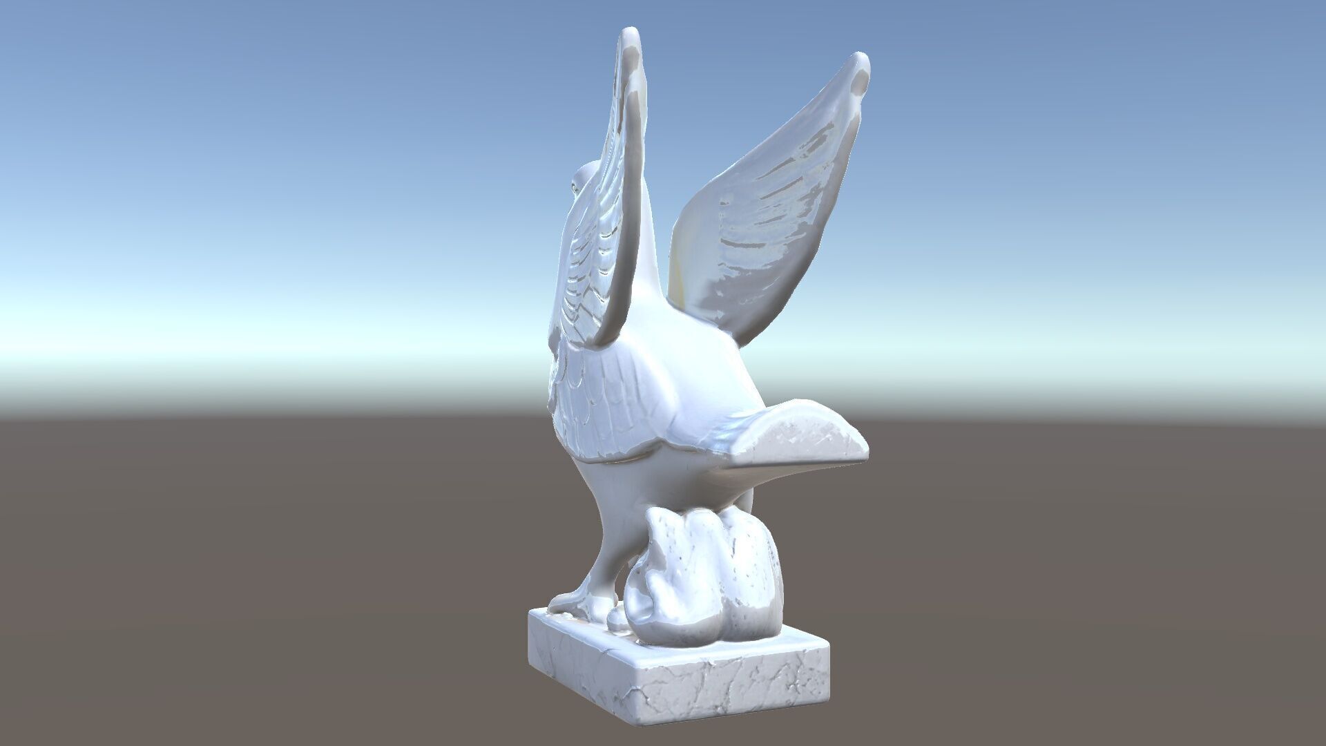 Elegant Dove Statue Model Pack for D Rendering Low-poly 3D model_34