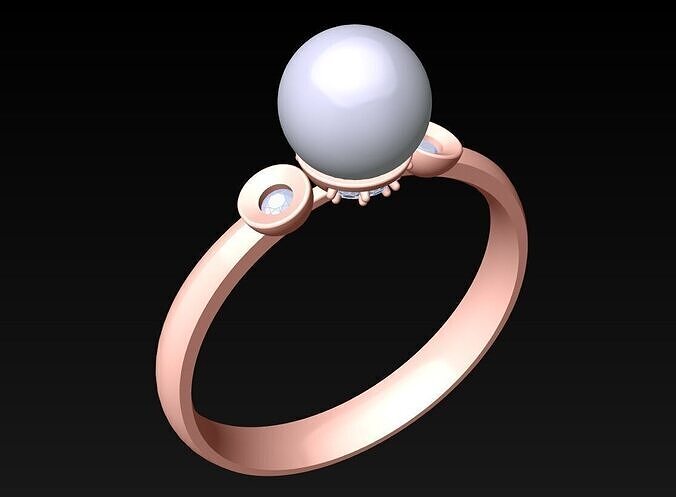 Pearl Ring - Womens Rings  - N482247 3D print model