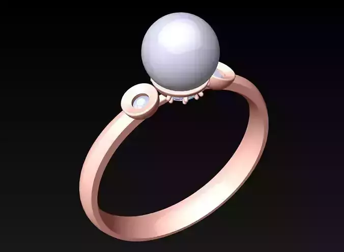 Pearl Ring - Womens Rings  - N482247 3D print model