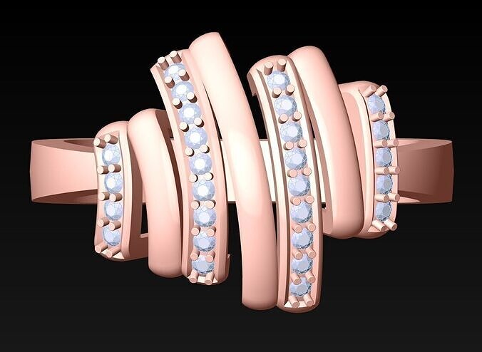 Diamond Ring - Womens Rings - N482302 3D print model