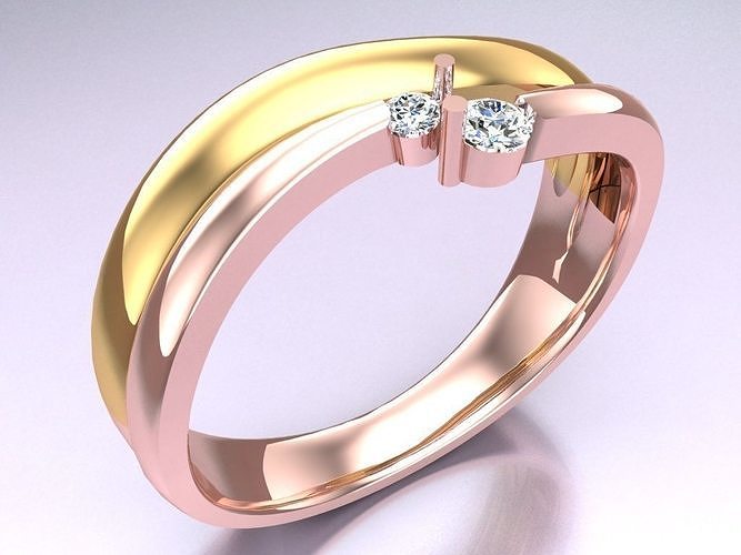 Diamond Ring - Womens Rings - N482305 3D print model