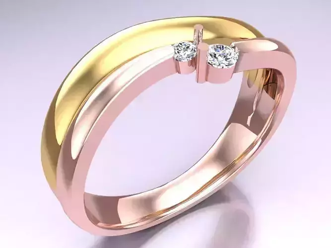 Diamond Ring - Womens Rings - N482305 3D print model