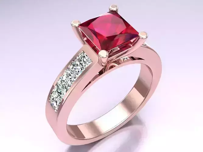 Diamond Ring - Womens Rings - N4582415 3D print model