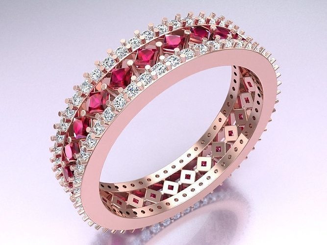 Diamond Ring - Womens Rings -  N582835 3D print model