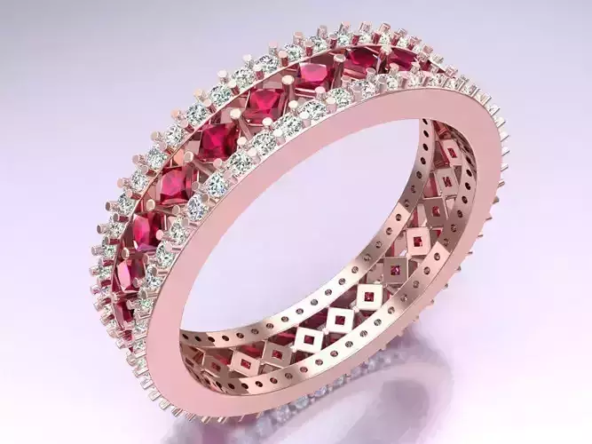 Diamond Ring - Womens Rings -  N582835 3D print model
