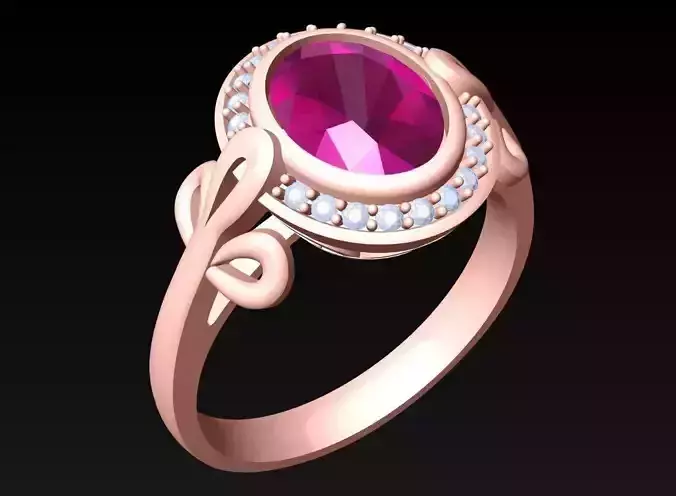 Oval stone ring - Womens  Rings - N582859