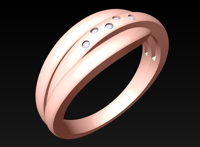 Diamond Ring - Womens Rings -  N582905 3D print model