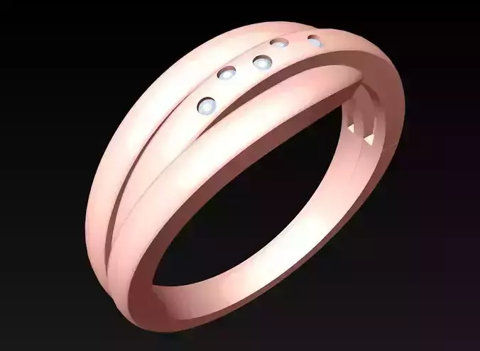 Diamond Ring - Womens Rings -  N582905 3D print model