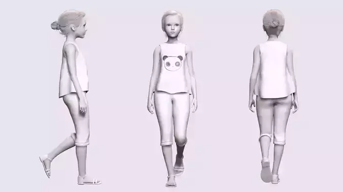 3D model Girl 3D model