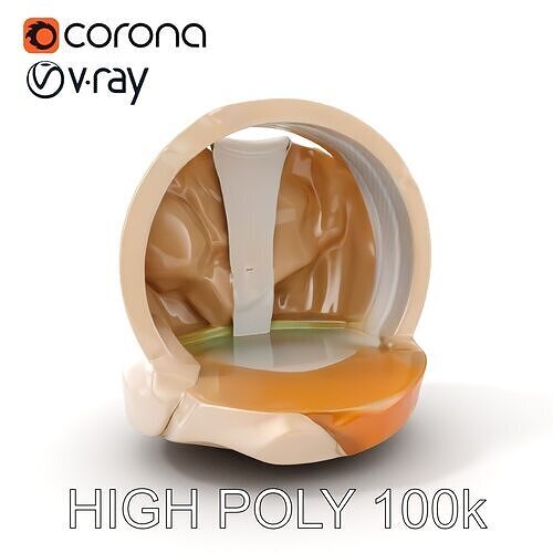 Circular Waterfall Rock Model Pack for Immersive Environments Low-poly 3D model