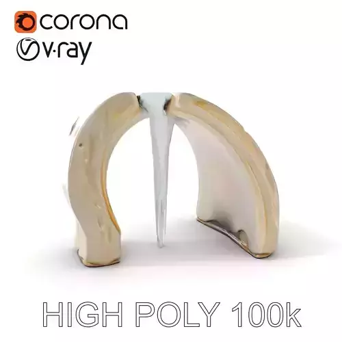 Waterfall Stone Arch Model Pack Low-poly 3D model