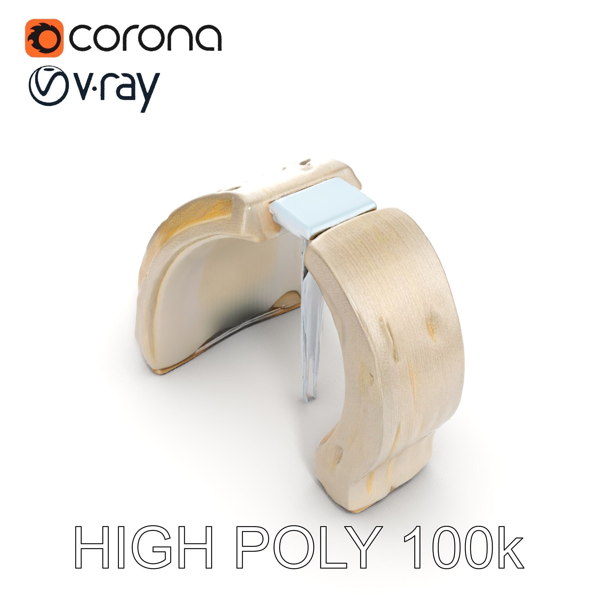 Waterfall Stone Arch Model Pack Low-poly 3D model_15