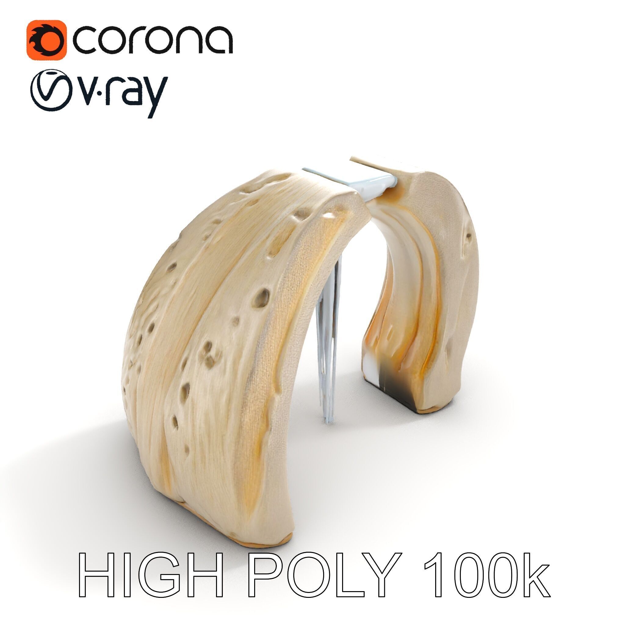 Waterfall Stone Arch Model Pack Low-poly 3D model_10