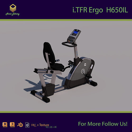 Stationary bicycle 3D model