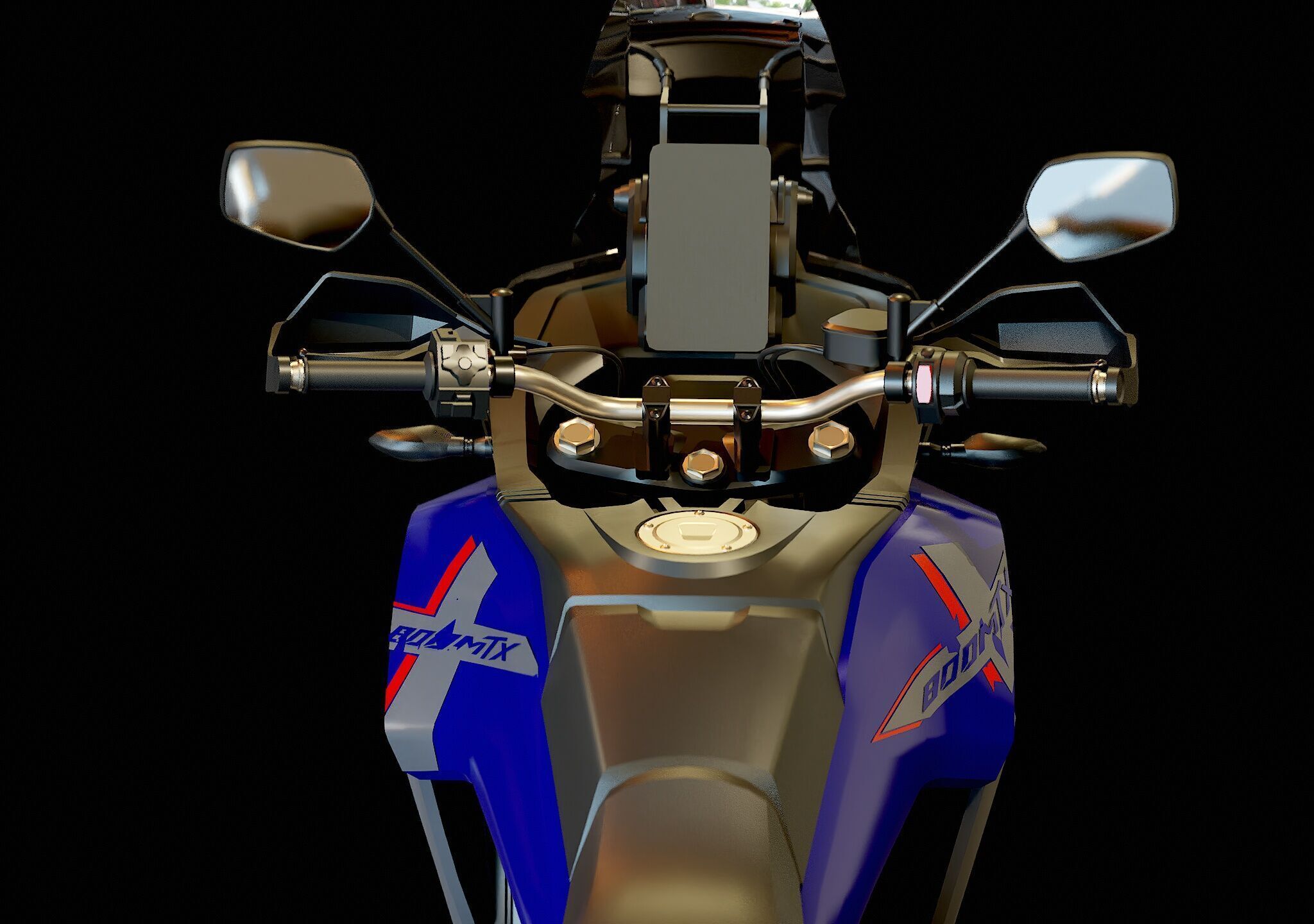 Base model CF Moto 800 MT X 2025 3D model_9