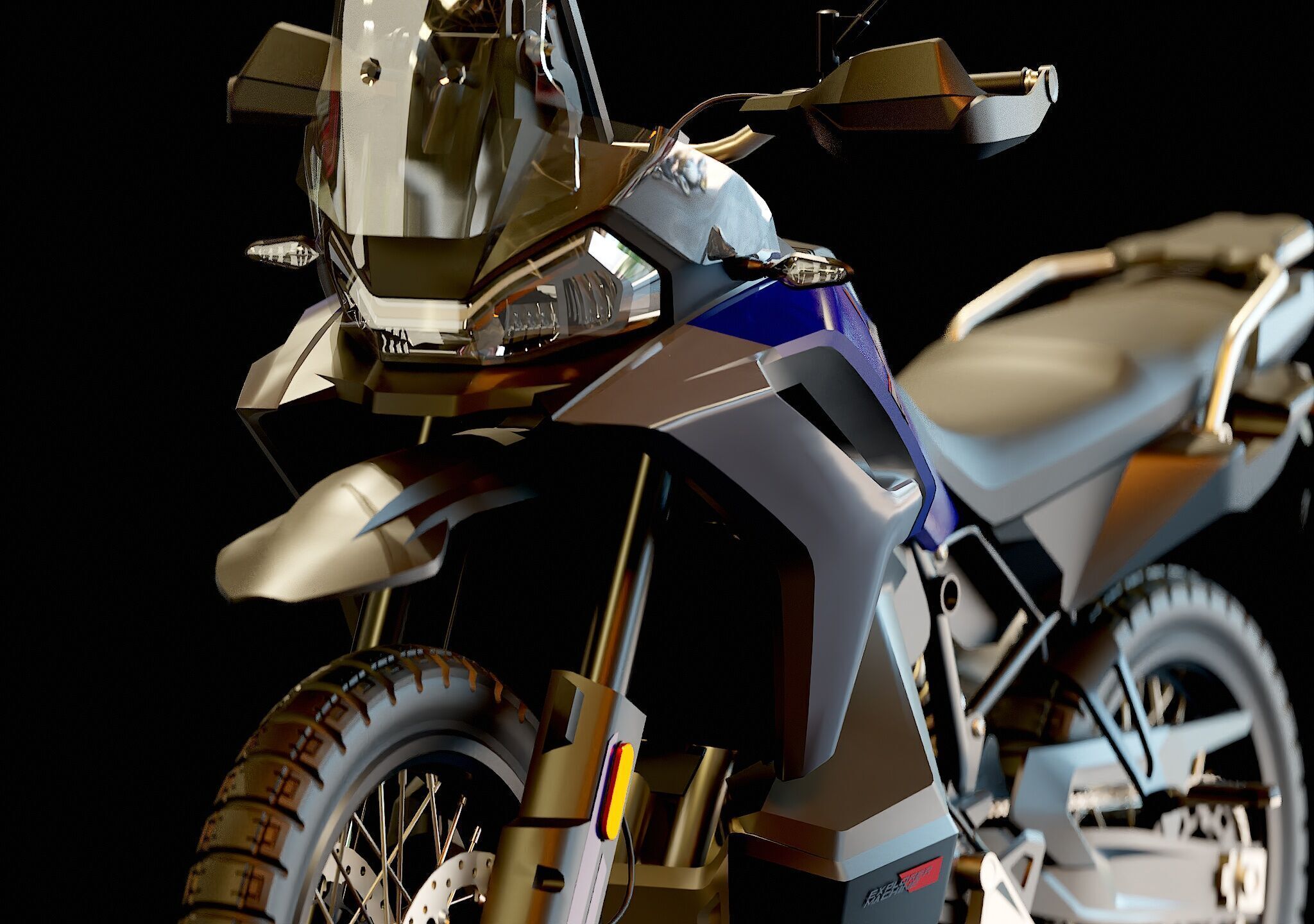 Base model CF Moto 800 MT X 2025 3D model_10