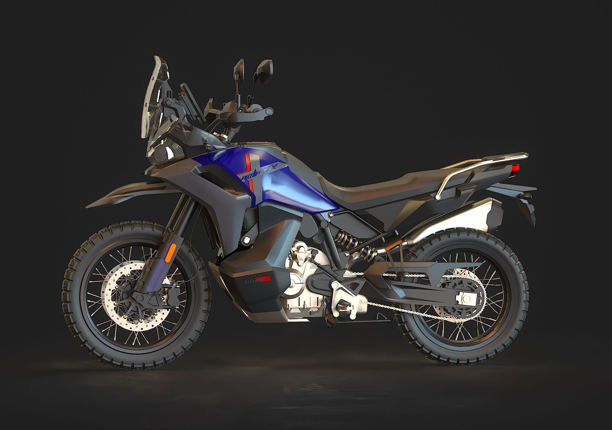 Base model CF Moto 800 MT X 2025 3D model_3