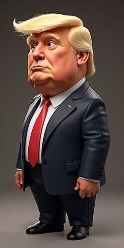  President  Donald Trump  3D print model