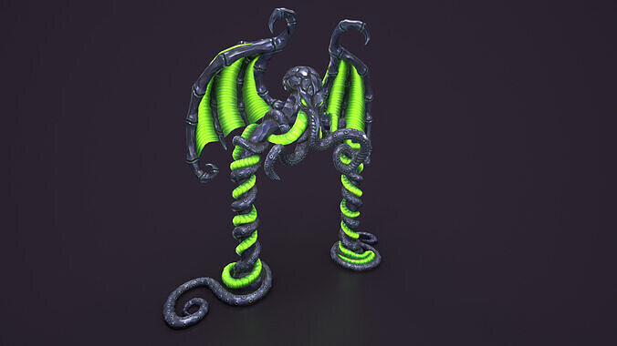 Ancient portal arch Low-poly 3D model