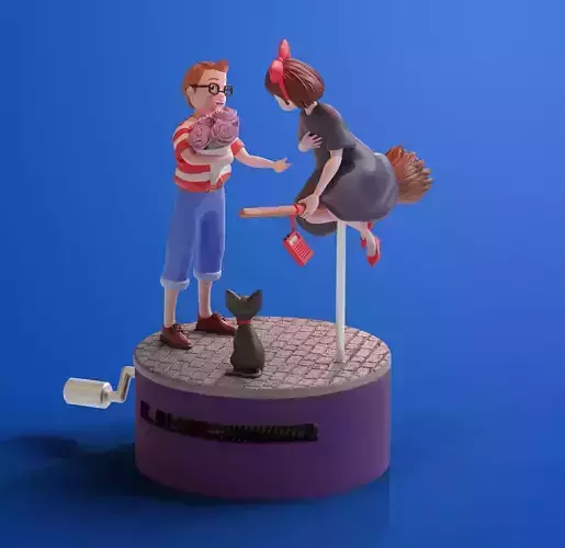Kikis Delivery Service 3D Printable Music Box Design