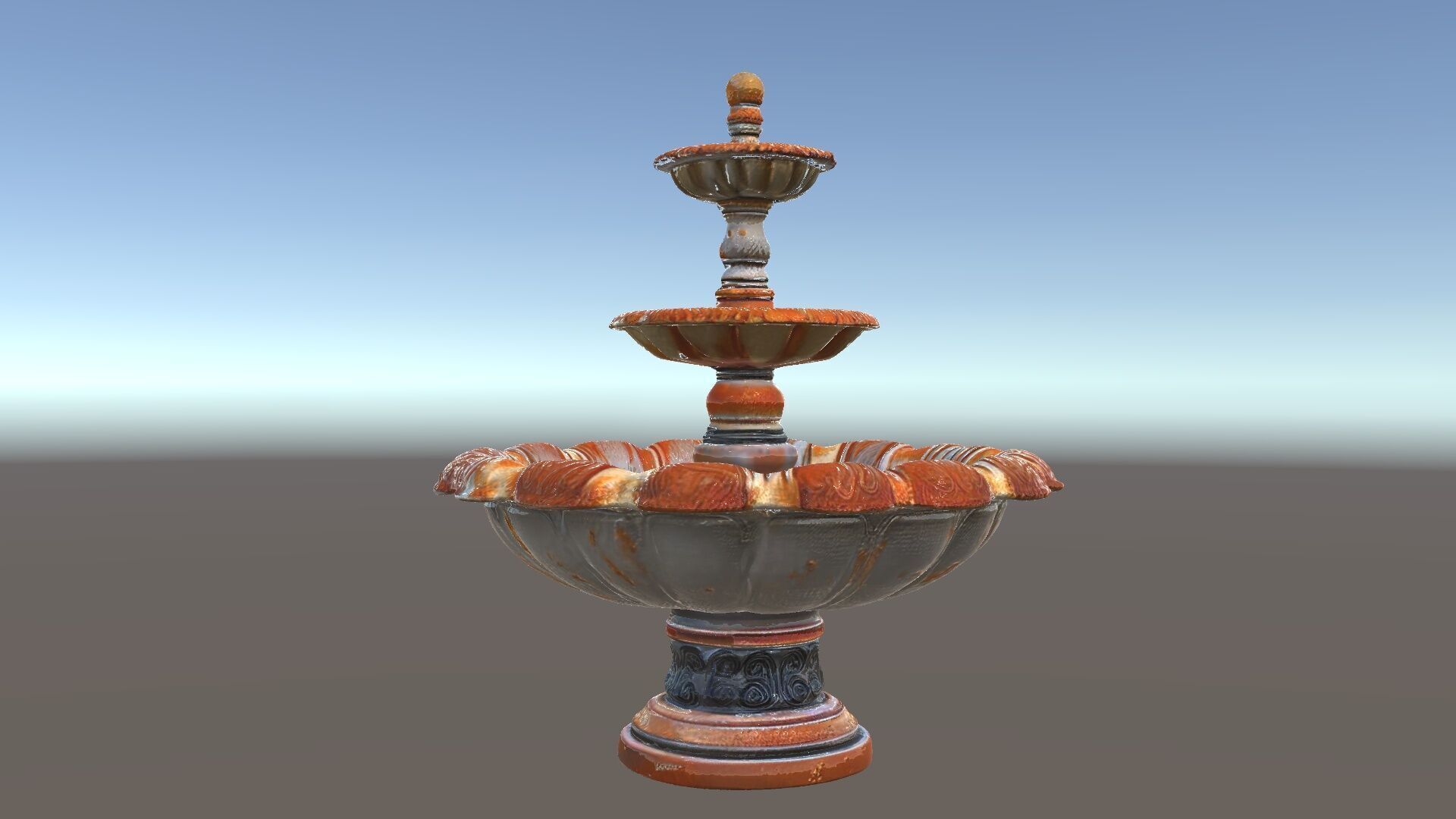 Classic Ornate Fountain Model Pack Low-poly 3D model_35