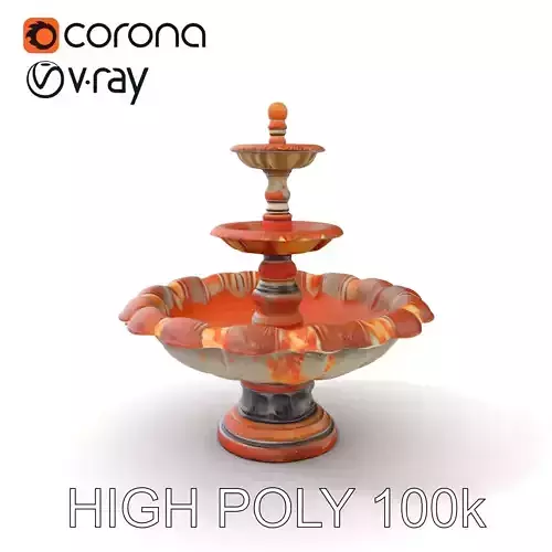 Classic Ornate Fountain Model Pack