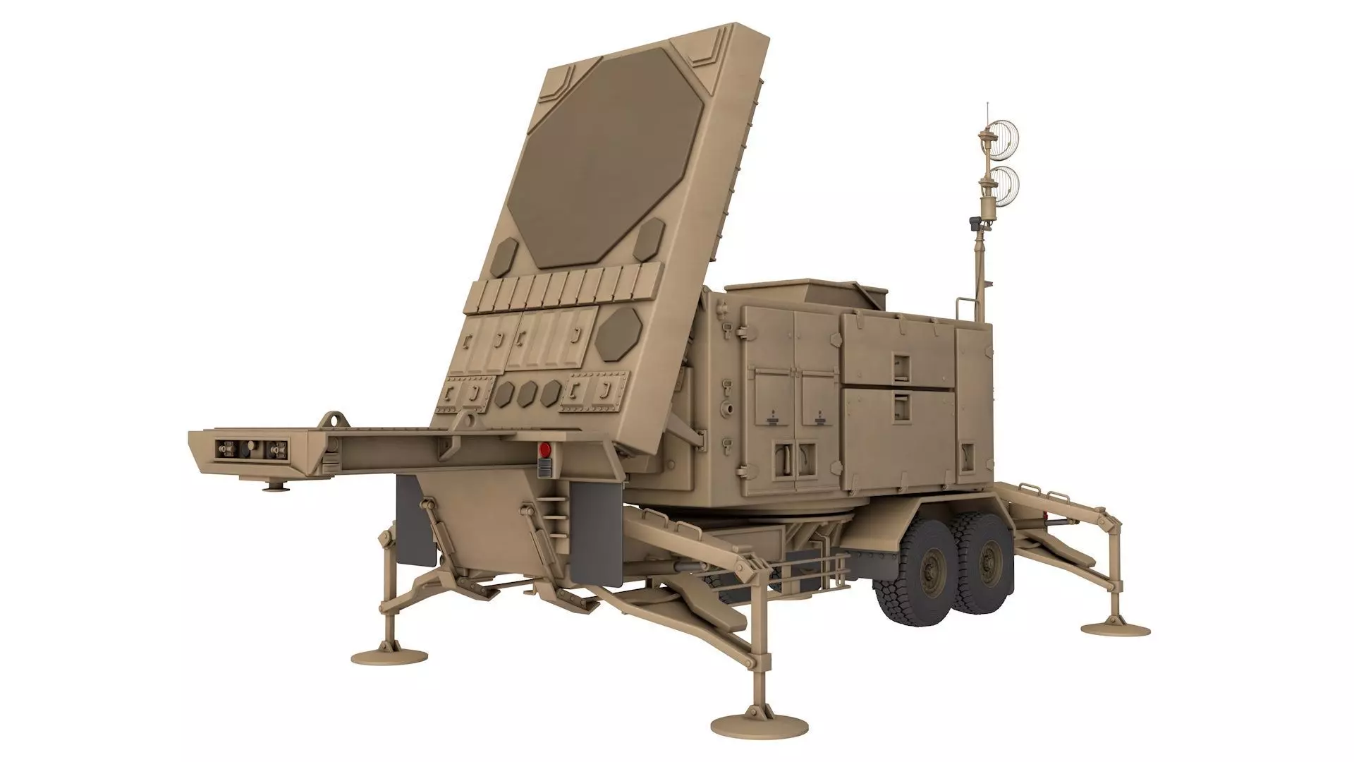 AN MPQ 53 Radar 3D model