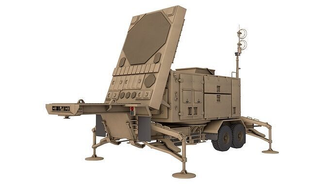 AN MPQ 53 Radar 3D model