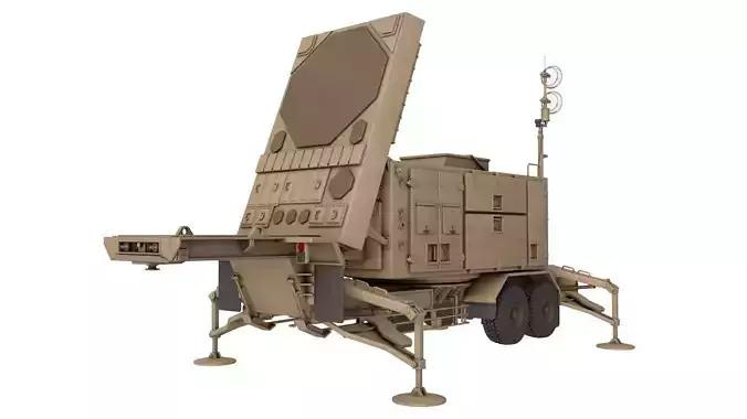 AN MPQ 53 Radar 3D model