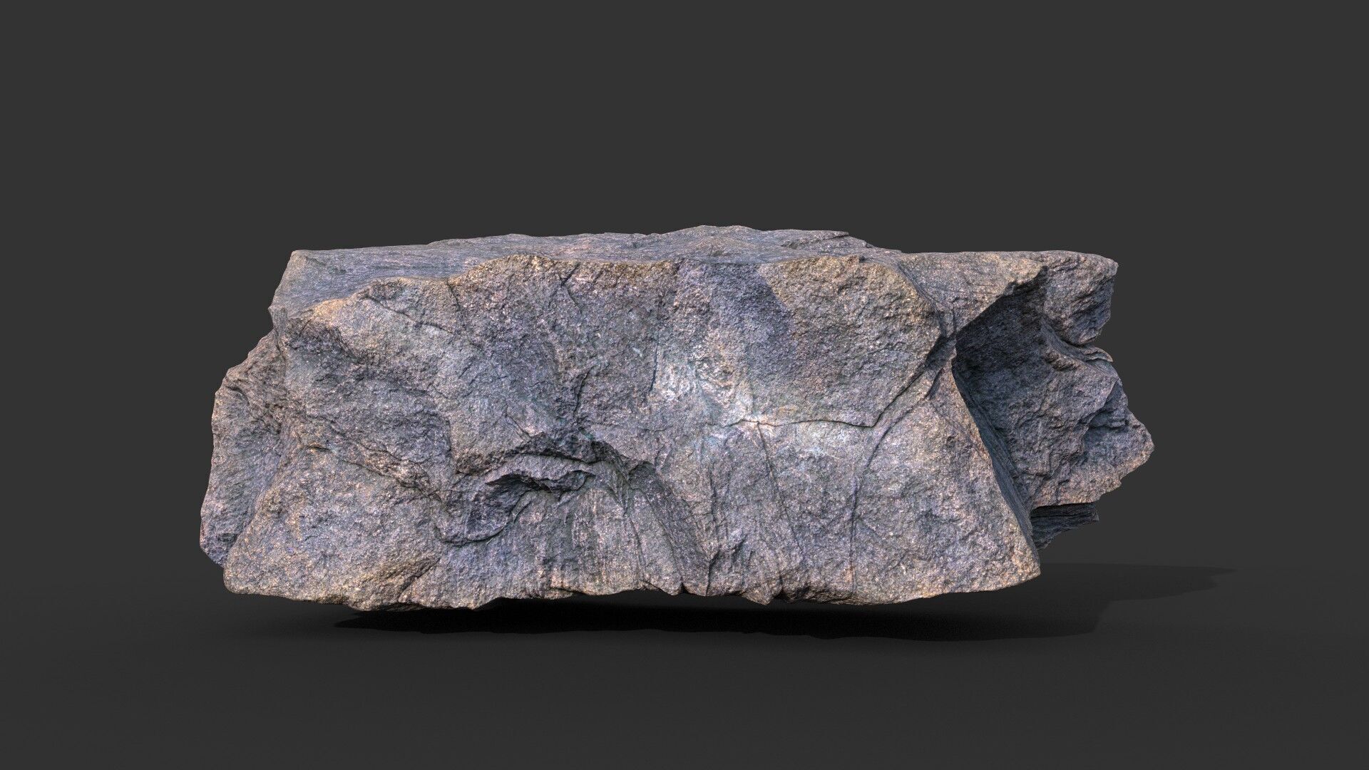 9 Simple Realistic Rocks - 250623 Low-poly 3D model_7