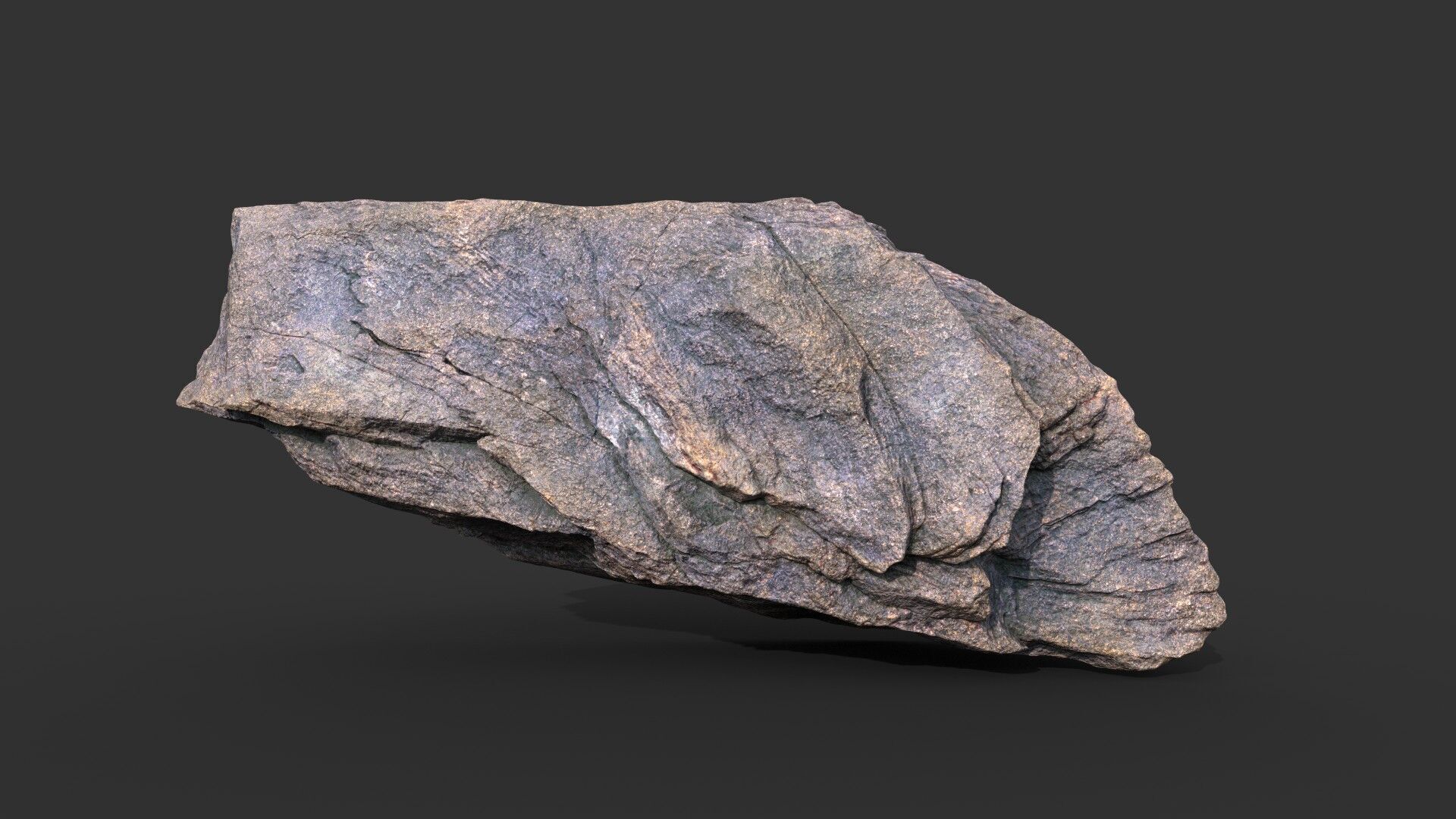 9 Simple Realistic Rocks - 250623 Low-poly 3D model_1