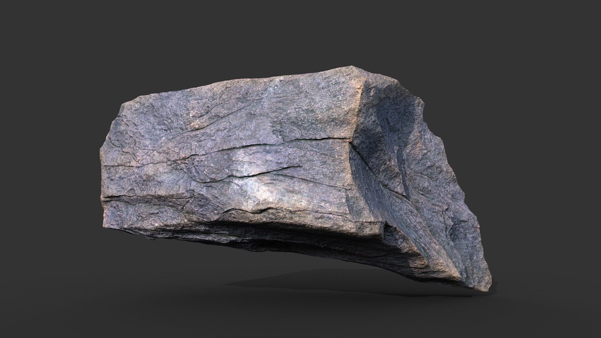 9 Simple Realistic Rocks - 250623 Low-poly 3D model_17