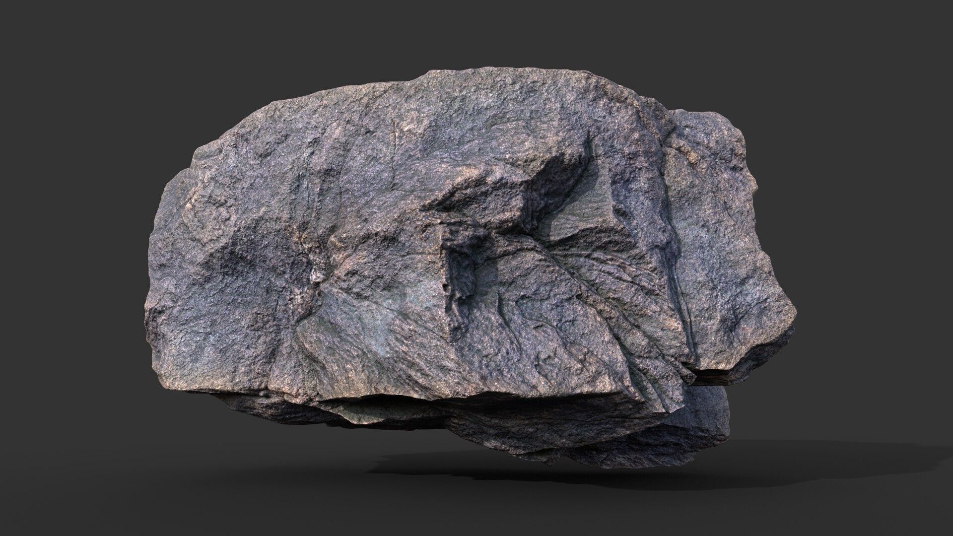 9 Simple Realistic Rocks - 250623 Low-poly 3D model_9