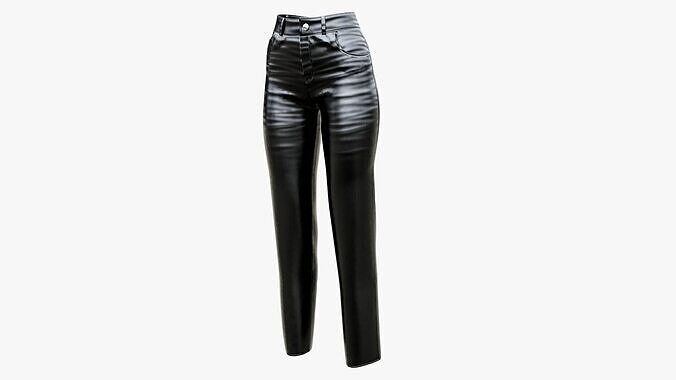 Leather Pants Low-poly 3D model