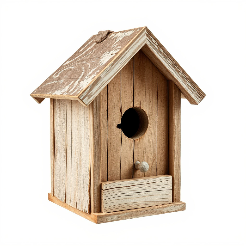 Wooden Birdhouse Model Pack Low-poly 3D model_3
