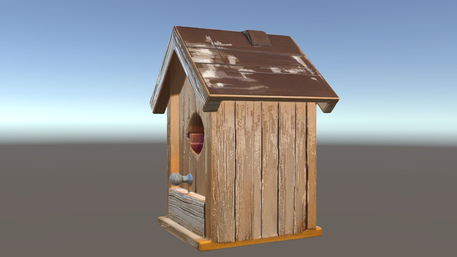 Wooden Birdhouse Model Pack Low-poly 3D model_6