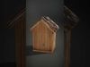 Wooden Birdhouse Model Pack Low-poly 3D model_2