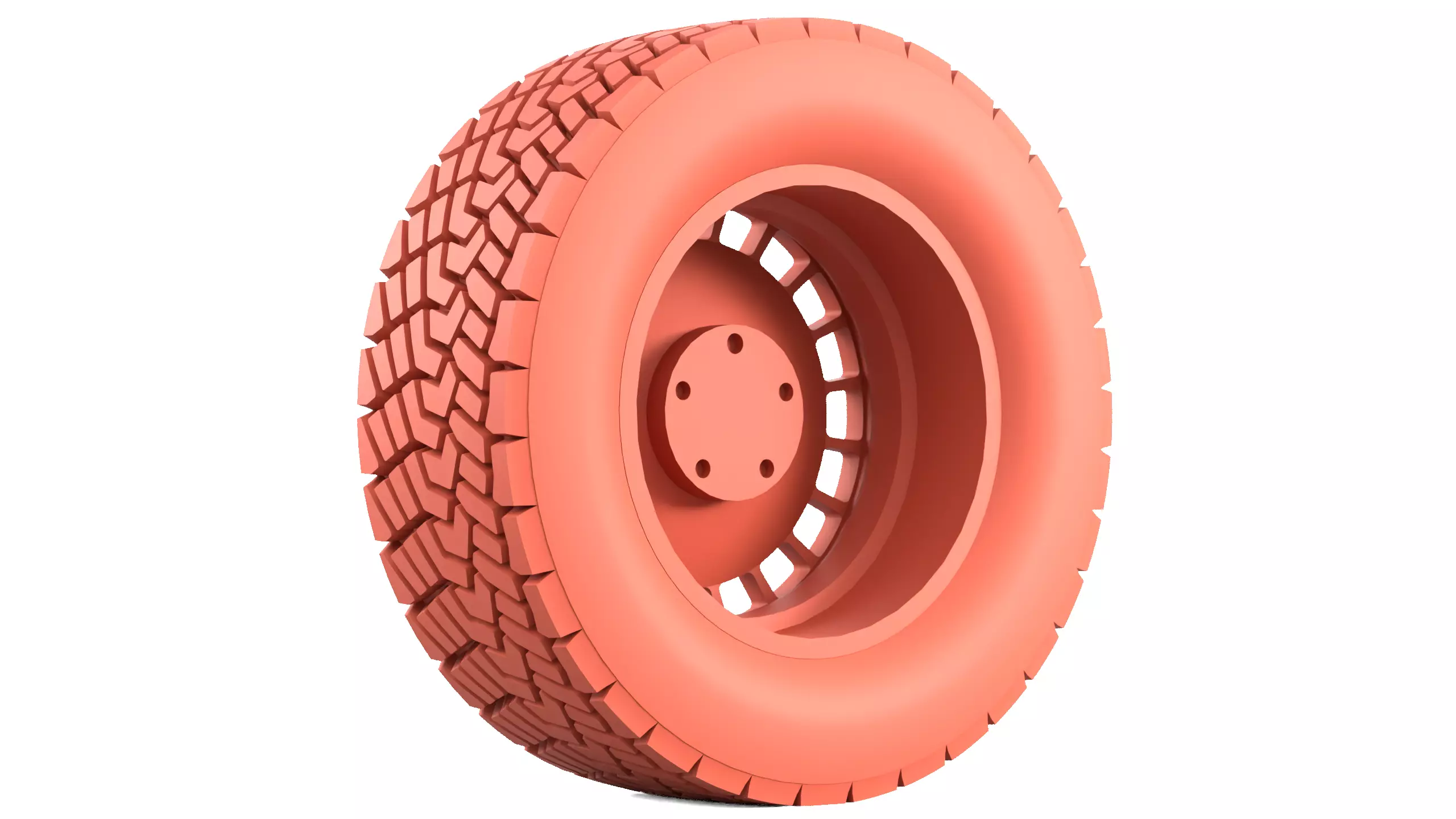 Offroad Car Wheel 1 3D model_14