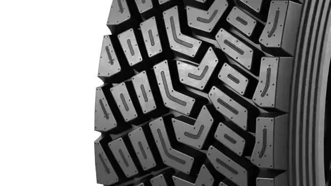 Offroad Car Wheel 1 3D model 5